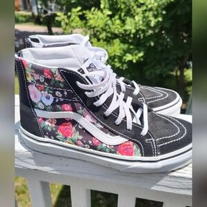 Vans Sk8-Hi Zip Garden Floral Kids Size 5 Women's 7